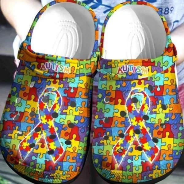 autism awareness crocs autism ribbon crocband clog 5avzk