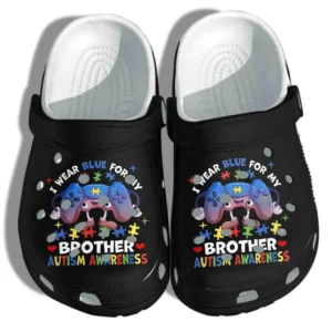 autism awareness crocs video game lover wear blue for my brother crocband clog tvrbt