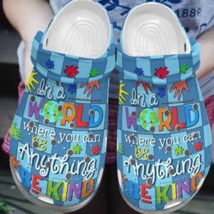 autism awareness day you can be anything be kind puzzle pieces crocs crocband clog hoggp autism awareness day you can be anything be kind puzzle pieces crocs crocband clog hoggp