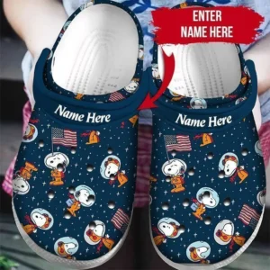 autism awareness snoopy custom name crocs clog sfuoe