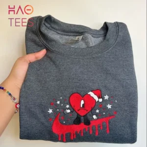 bad bunny music besticken sweatshirt im modischen stil yua2i