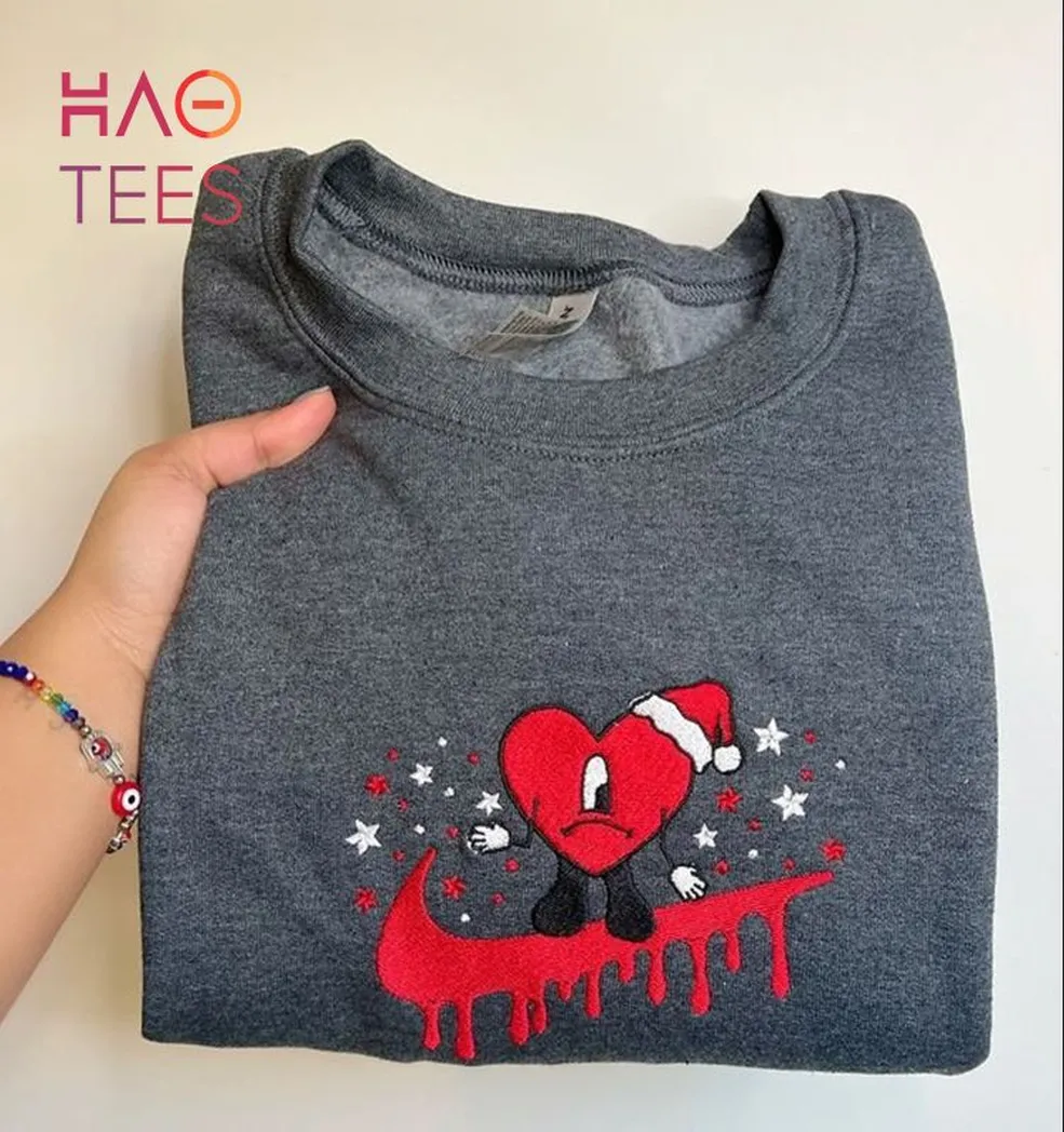 bad bunny music besticken sweatshirt im modischen stil yua2i