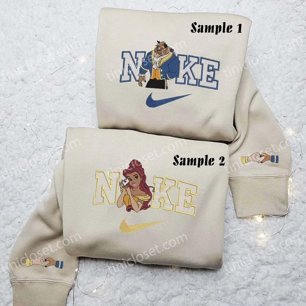 belle and beast drinks x nike besticken hemd besticken sweatshirt modischer stil fr paare