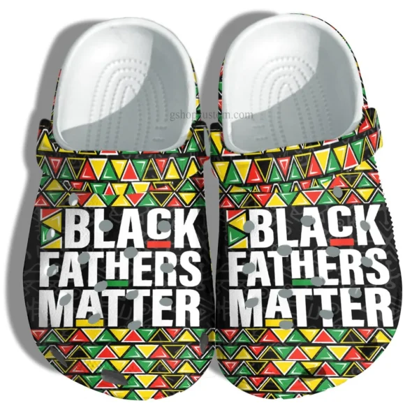 black fathers matter africa style croc