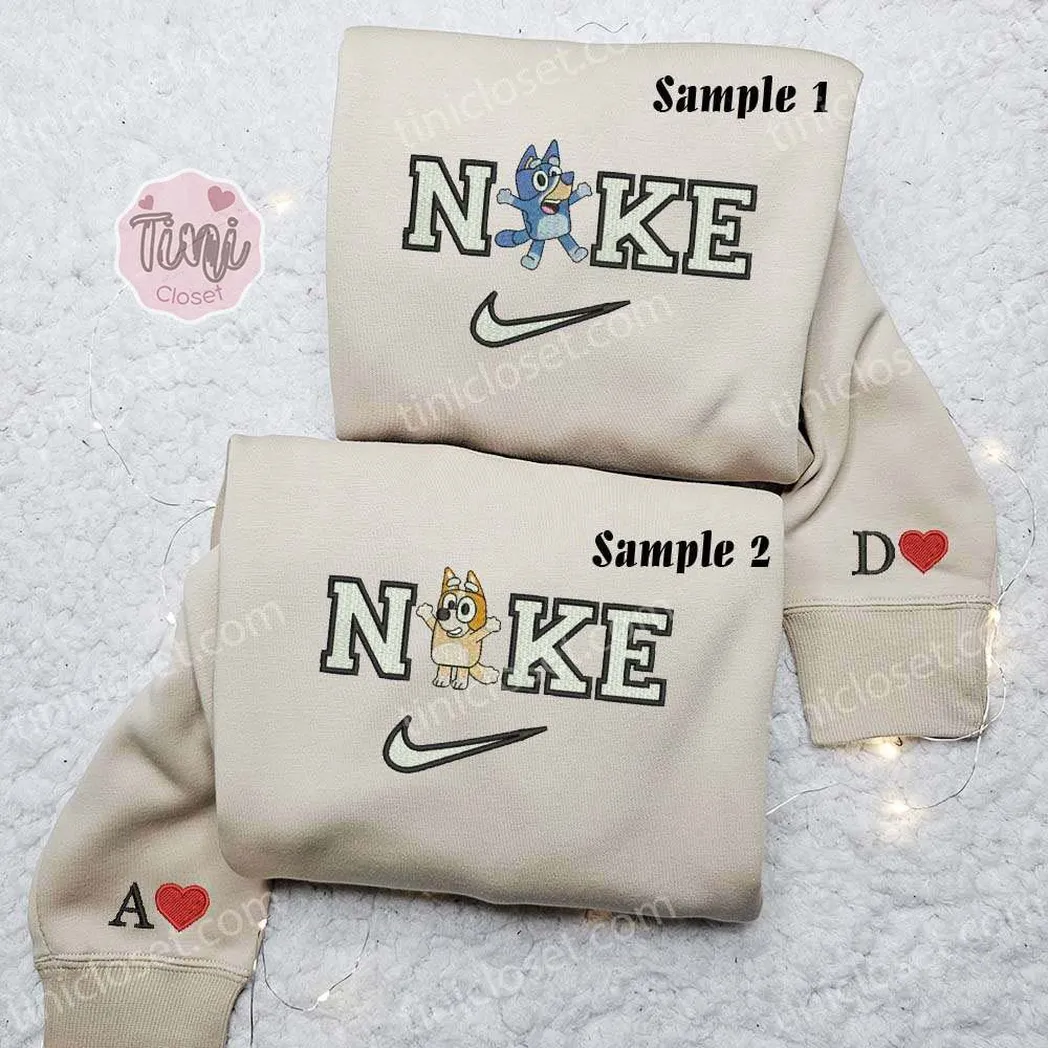 bluey and bingo batman und robin dc superhero x nike besticken hemd besticken sweatshirt modischer stil fr paare gbrsz