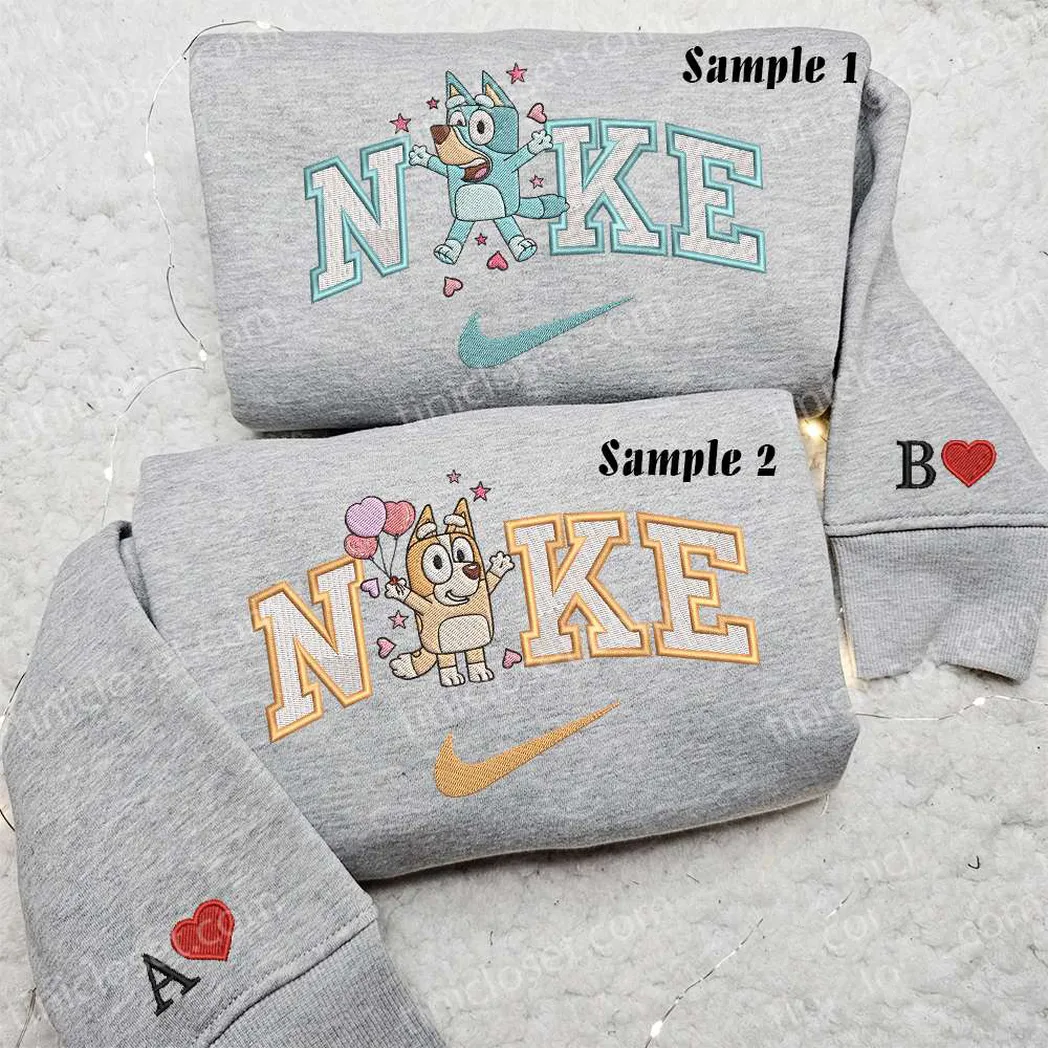bluey and bingo x nike tshirts besticken besticken sweatshirt modischer stil fr paare ernac
