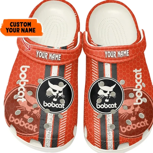 bobcat crocs shoes gift for bobcat lovers birthday gift for husband boyfriend car82022025566 white pykvi
