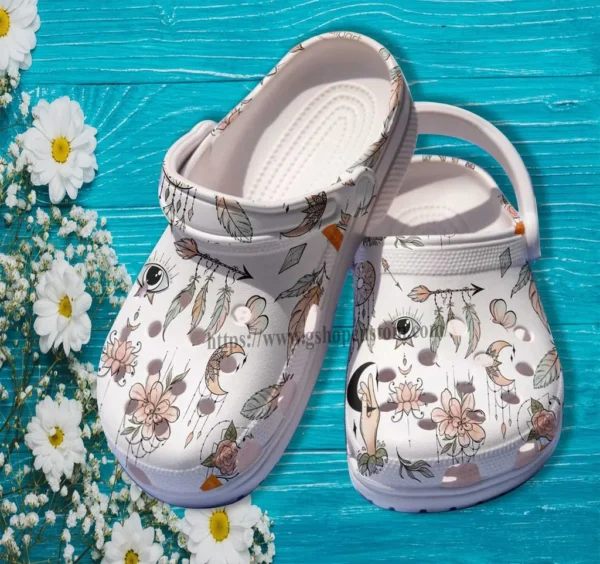 boho vintage native floral croc 9gaf9