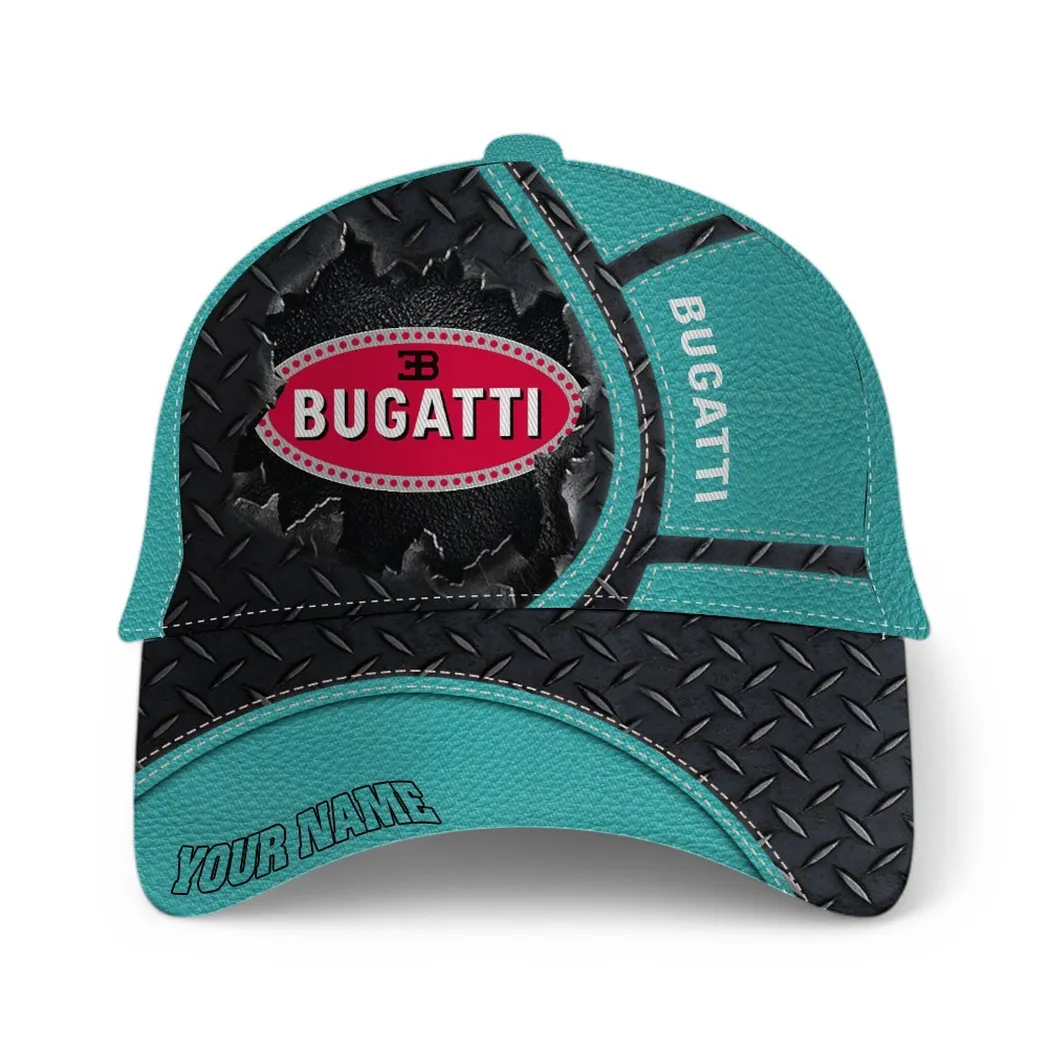 Bugatti Cap, Basecap mit Allover-Druck für Bugatti Fans - Cyan CAR49021825007-2