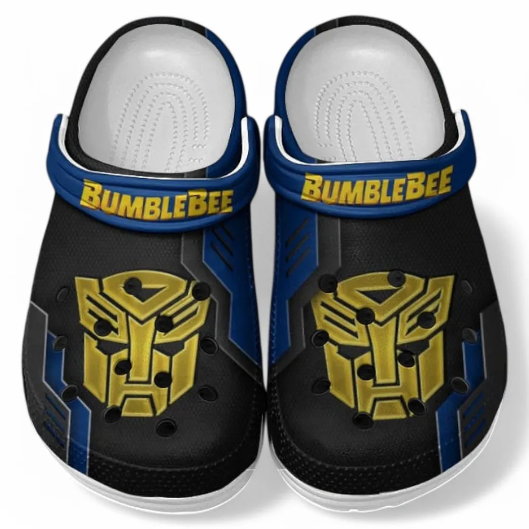 Bumblebee Crocs Clogs Männer Frauen, Geschenk für Bumblebee Fan CAR185031525283 - Blau