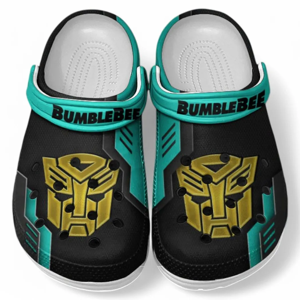 Bumblebee Crocs Clogs Männer Frauen, Geschenk für Bumblebee Fan CAR185031525283 - Cyan