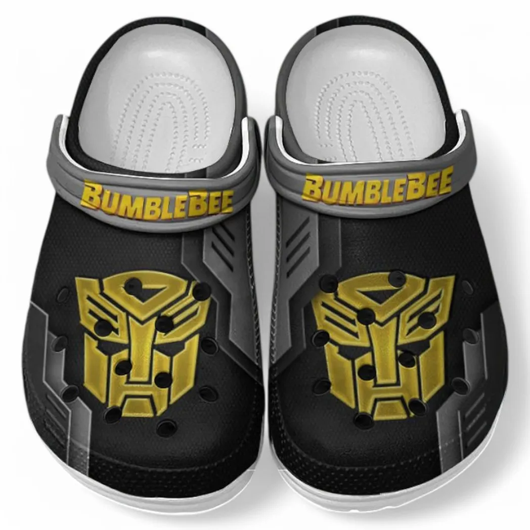 Bumblebee Crocs Clogs Männer Frauen, Geschenk für Bumblebee Fan CAR185031525283 - Grau