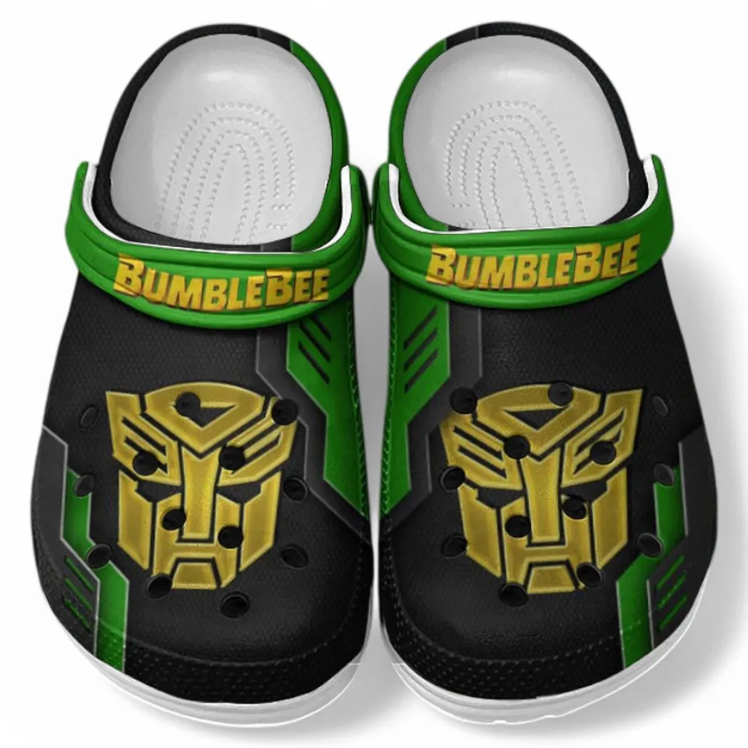 Bumblebee Crocs Clogs Männer Frauen, Geschenk für Bumblebee Fan CAR185031525283 - Grün