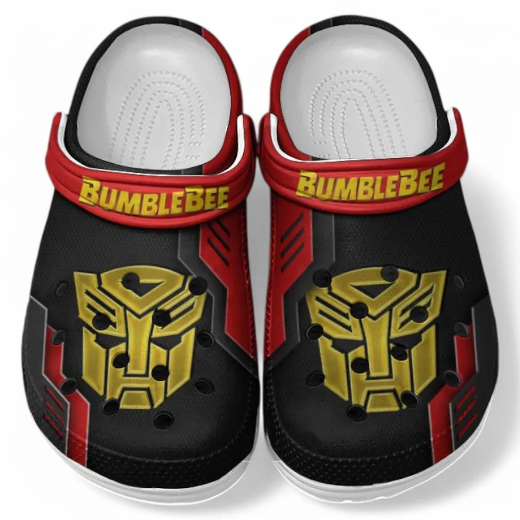 Bumblebee Crocs Clogs Männer Frauen, Geschenk für Bumblebee Fan CAR185031525283 - Rot