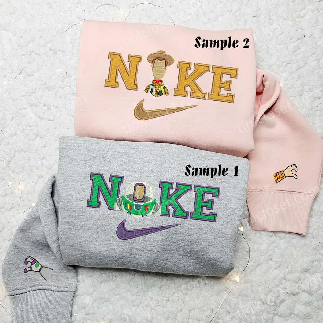 buzz lightyear und jessie toy story disney figuren x nike besticken hemd besticken sweatshirt modischer stil fr paare qwenk