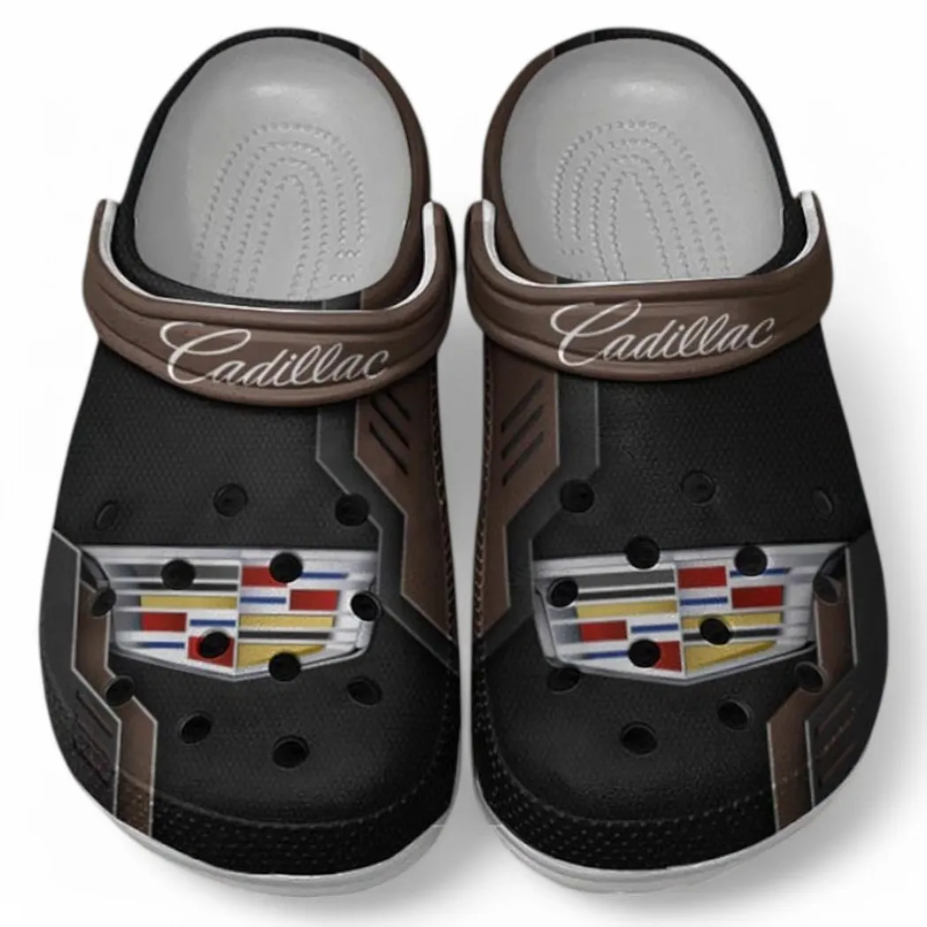 Cadillac Crocs Clogs Männer Frauen, Geschenk für Cadillac Fan CAR185031525281 - Braun
