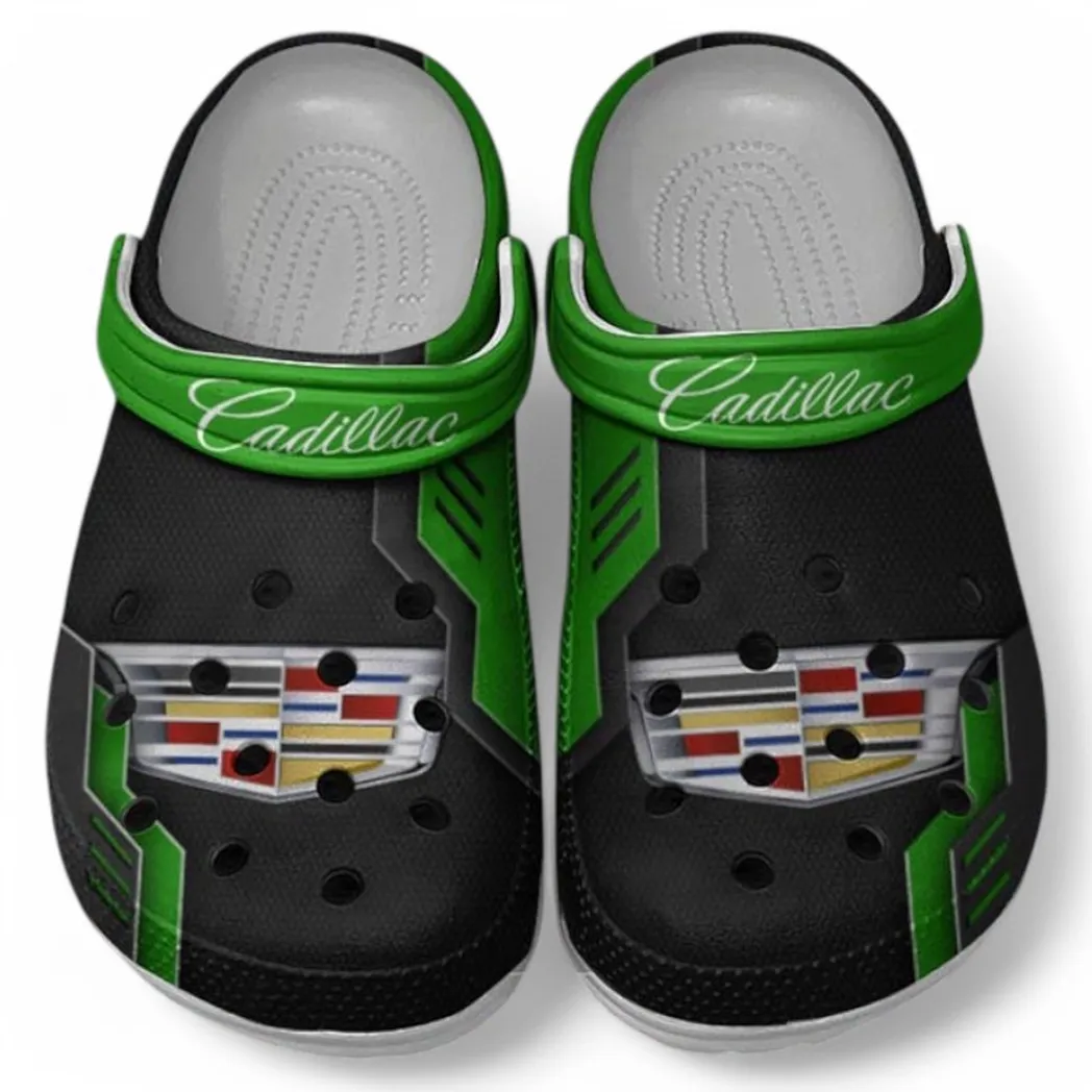 Cadillac Crocs Clogs Männer Frauen, Geschenk für Cadillac Fan CAR185031525281 - Grün
