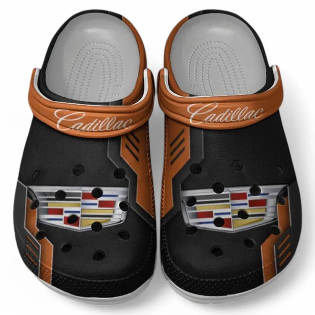 Cadillac Crocs Clogs Männer Frauen, Geschenk für Cadillac Fan CAR185031525281 - Orange