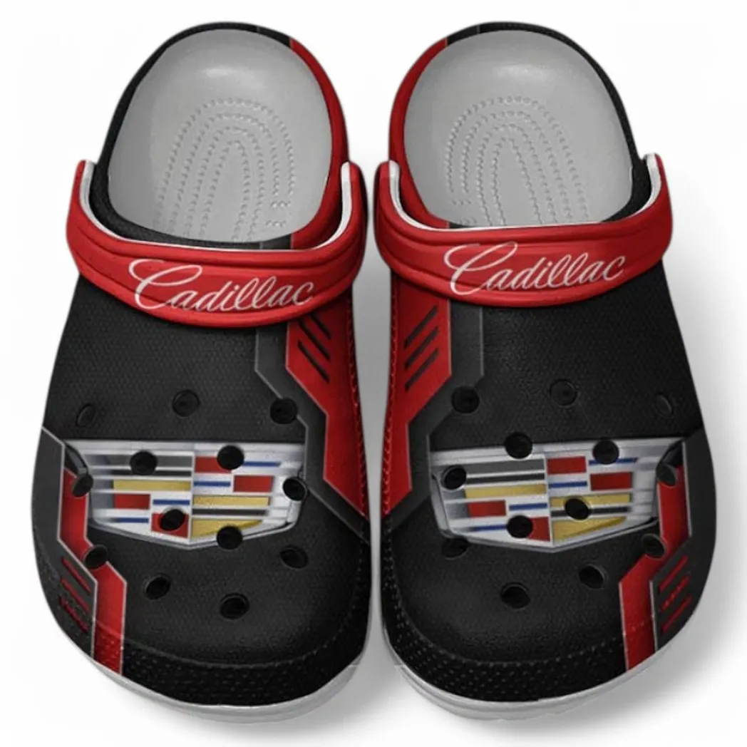 Cadillac Crocs Clogs Männer Frauen, Geschenk für Cadillac Fan CAR185031525281 - Rot