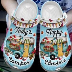 camping 8 colors happy camper crocs classic clogs hvvie