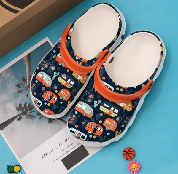 camping happy campers v3 crocs classic clogs uamov