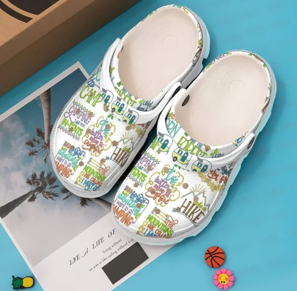 camping personalized clog custom crocs comfortablefashion style comfortable for women men kid print 3d better life around the campfire 4oz45