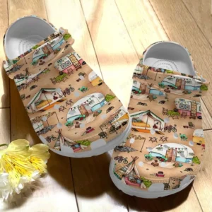 camping white sole camping family crocs personalized crocs classic clogs kipc6