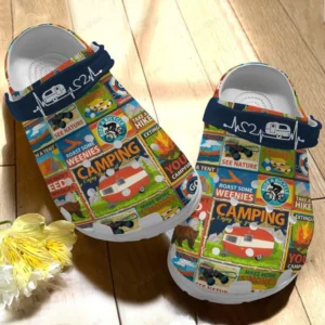 camping white sole camping is my job crocs personalized crocs classic clogs kvjcj