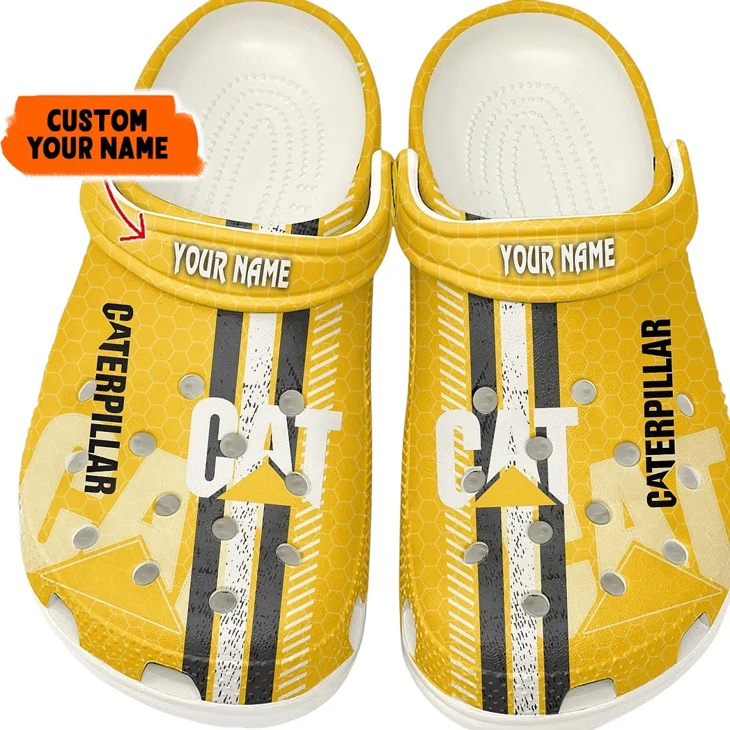 caterpillar inc crocs shoes gift for caterpillar inc lovers birthday gift for husband boyfriend car82022025572 white ufafo