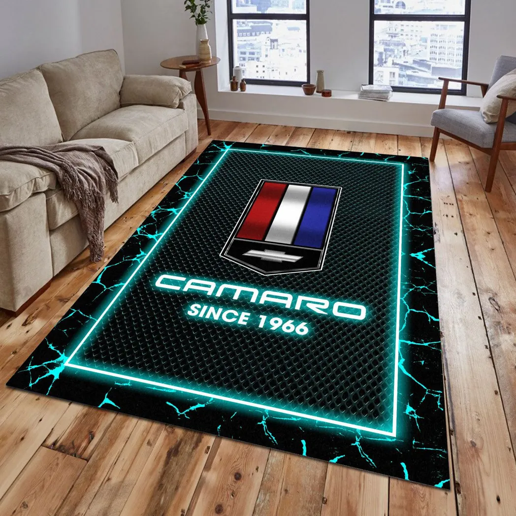 chevrolet camaro rug gift for chevrolet camaro lovers gift for him husband boyfriend car5202192510 cyan aznho