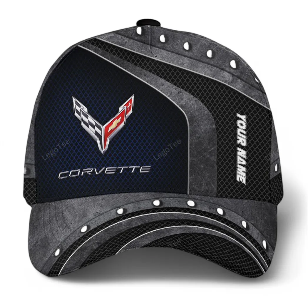 chevrolet corvette kappe basecap mit allover druck fr chevrolet corvette fans car99031025025 blau wost1