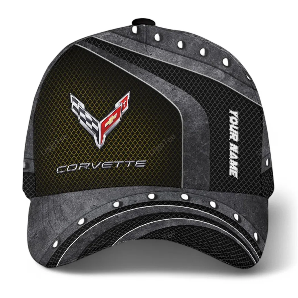 chevrolet corvette kappe basecap mit allover druck fr chevrolet corvette fans car99031025025 gelb 91qil