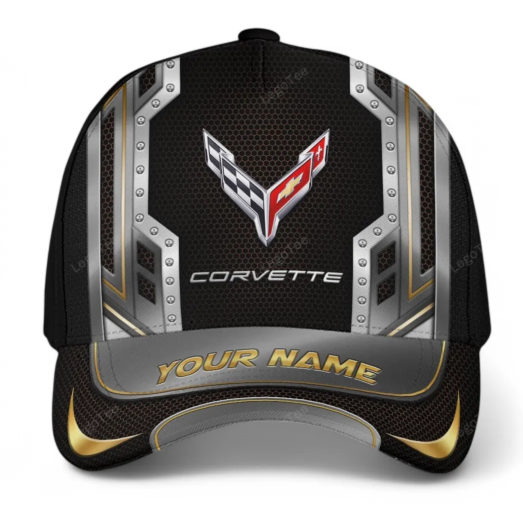 chevrolet corvette kappe basecap mit allover druck fr chevrolet corvette fans car99031025150 braun