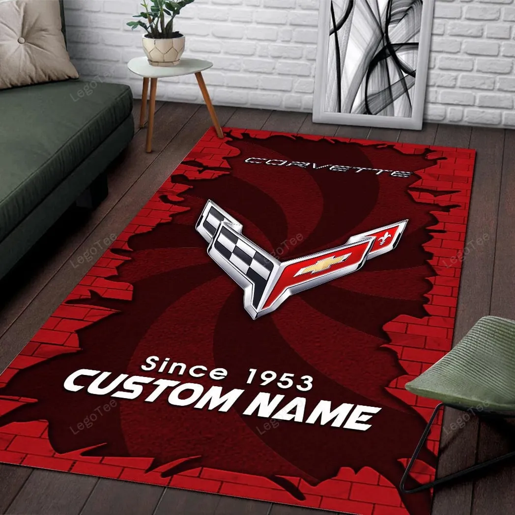 chevrolet corvette rug gift for chevrolet corvette lovers gift for him husband boyfriend car133021225657 nlzsu