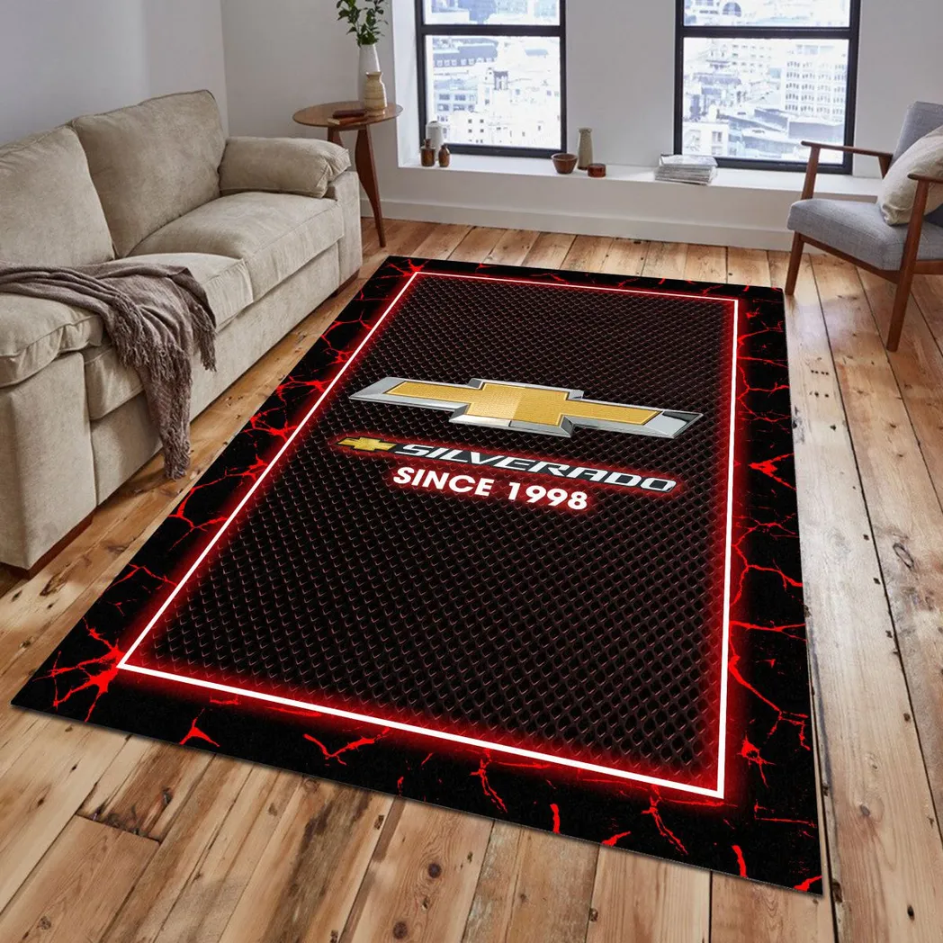chevrolet silverado rug gift for chevrolet silverado lovers gift for him husband boyfriend car5202192512 red 2wdgn