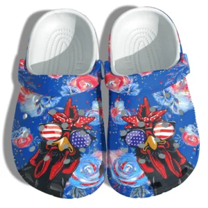 chicken flower america flag qo8hk