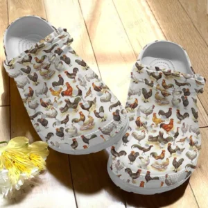 chicken vintage chicken crocs personalized crocs classic clogs yrzms