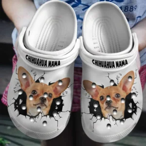 chihuahua mama in hole crocs classic clogs 3wiyb