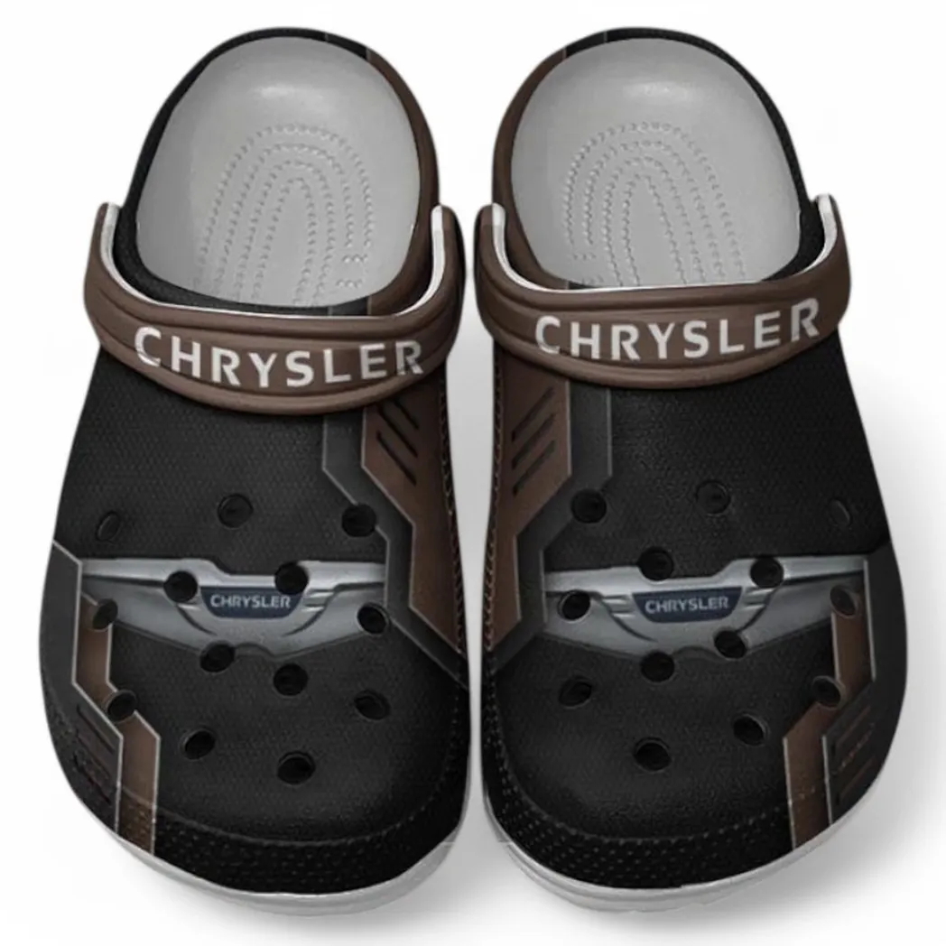 Chrysler Crocs Clogs Männer Frauen, Geschenk für Chrysler Fan CAR185031525271 - Braun