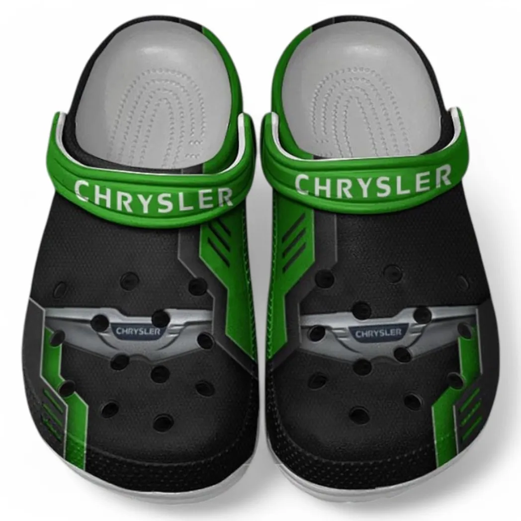 Chrysler Crocs Clogs Männer Frauen, Geschenk für Chrysler Fan CAR185031525271 - Grün