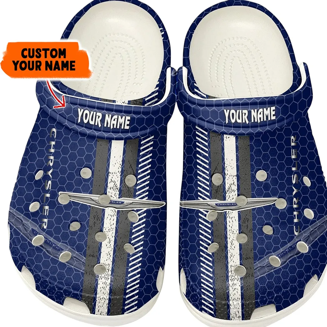chrysler crocs shoes gift for chrysler lovers birthday gift for husband boyfriend car82022025576 white rjcmv