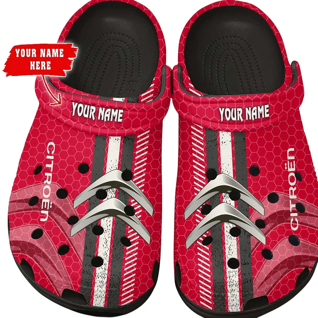 citroen crocs shoes gift for citroen lovers birthday gift for husband boyfriend car82022025577 black bp2lc