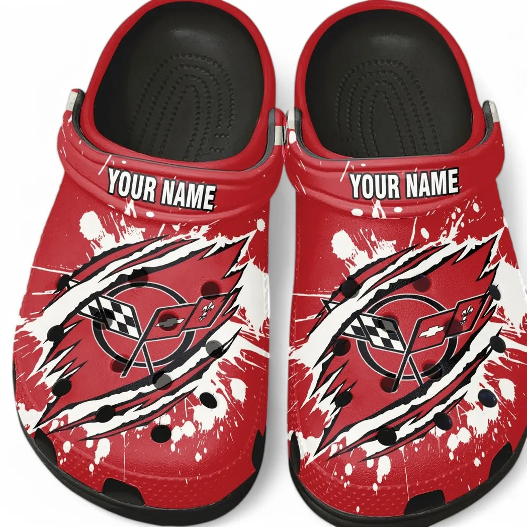 corvette c5 crocs gift for corvette c5 lovers gift for him husband boyfriend car5602192517 black ad16m