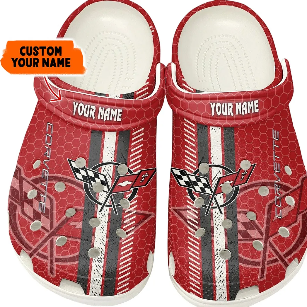 corvette c5 crocs shoes gift for corvette c5 lovers birthday gift for husband boyfriend car82022025579 white vgnpv