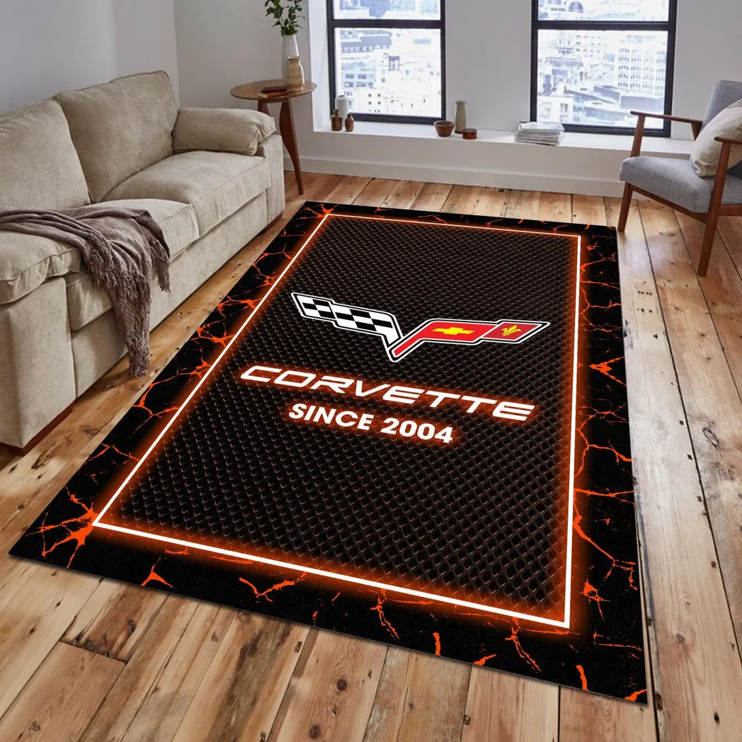 corvette c6 rug gift for corvette c6 lovers gift for him husband boyfriend car5202192517 orange olm7l
