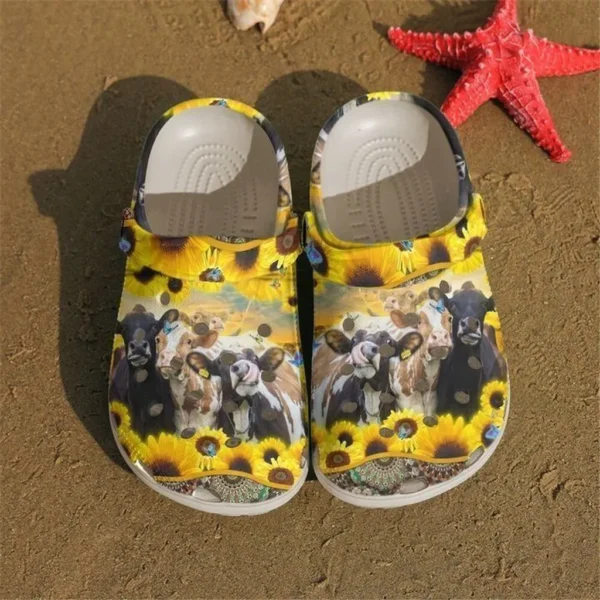 cow happy cows crocs classic clogs ivcr3