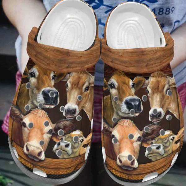 cow white sole cow brothers crocs personalized crocs classic clogs