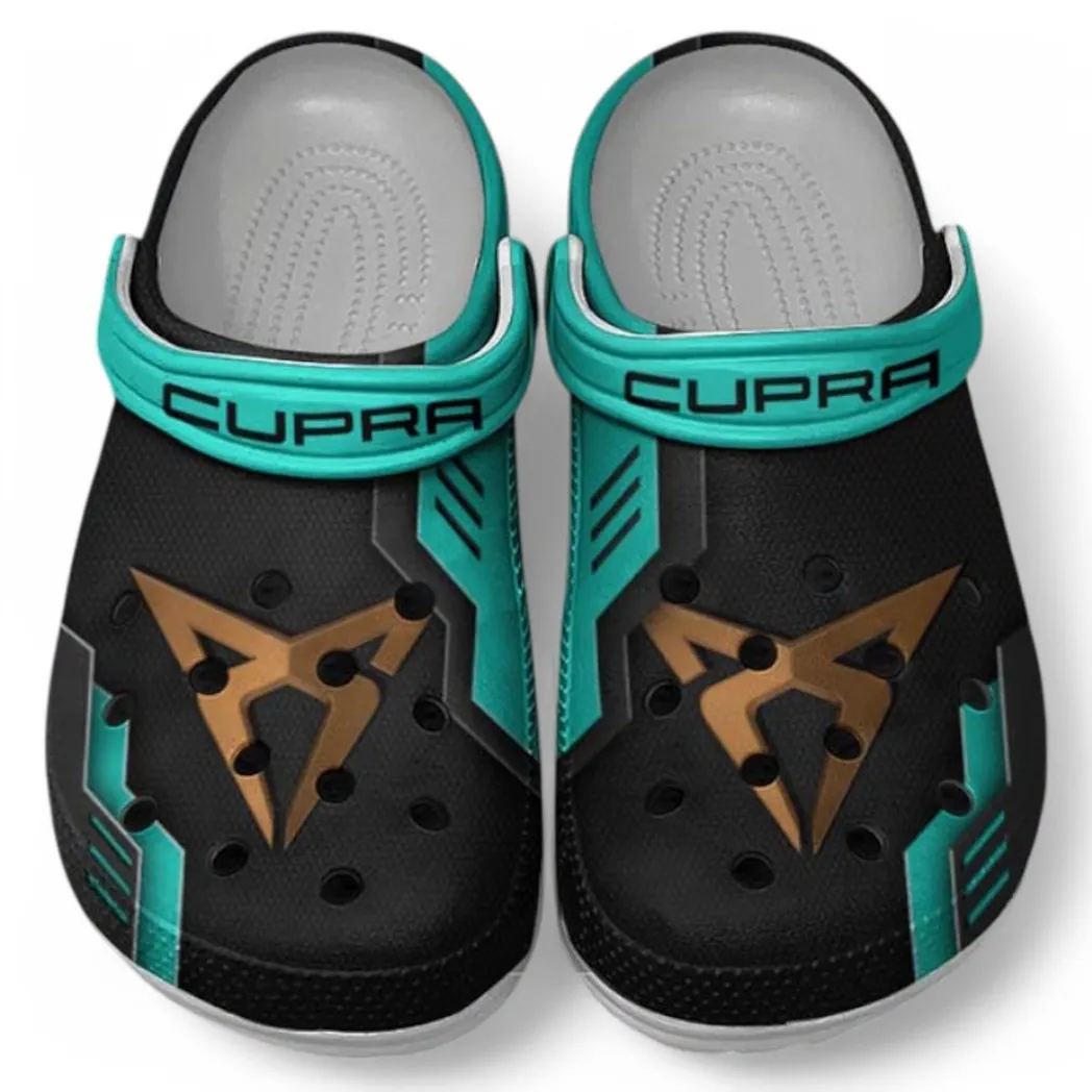 Cupra Crocs Clogs Männer Frauen, Geschenk für Cupra Fan CAR185031525274 - Cyan