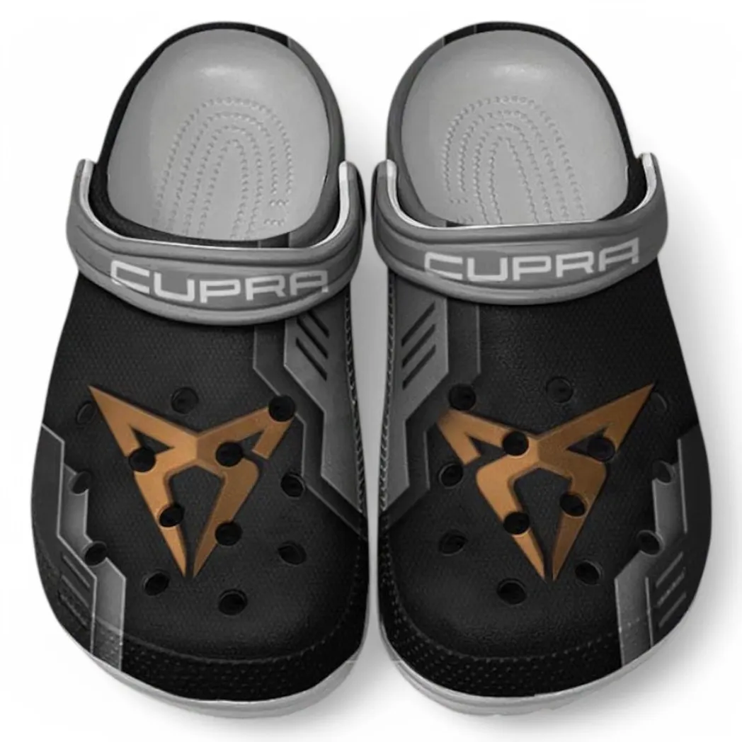 Cupra Crocs Clogs Männer Frauen, Geschenk für Cupra Fan CAR185031525274 - Grau