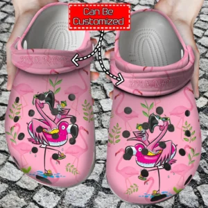 cute pink flamingo crocs clog qe7tl